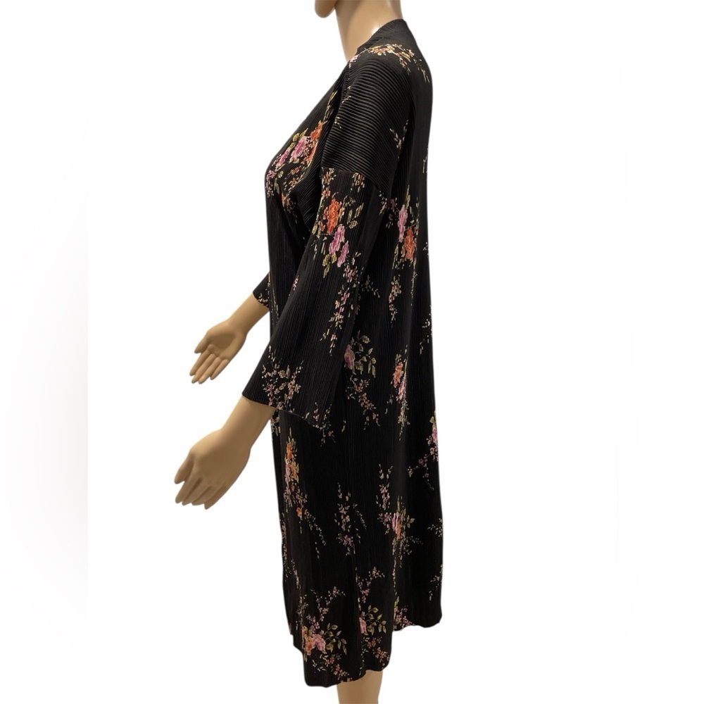 Essential by ABS Floral Black Kimono size XS - Picture 2 of 5